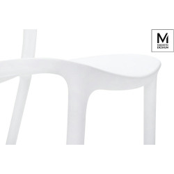 C1028.WHITE MODESTO krzesło ZING białe - polipropylen King Home