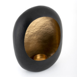 -KA-0110 RICHMOND świecznik REEN S czarno-złoty King Home