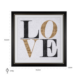 -WA-0001 RICHMOND obraz AMOUR 55x55cm King Home