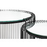 87441 KARE zestaw stolików WIRE DOUBLE II czarny King Home