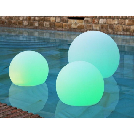 LUMBL040FTNW NEW GARDEN lampa ogrodowa BULY 40  FLOATING SOLAR & BATTERY biała King Home