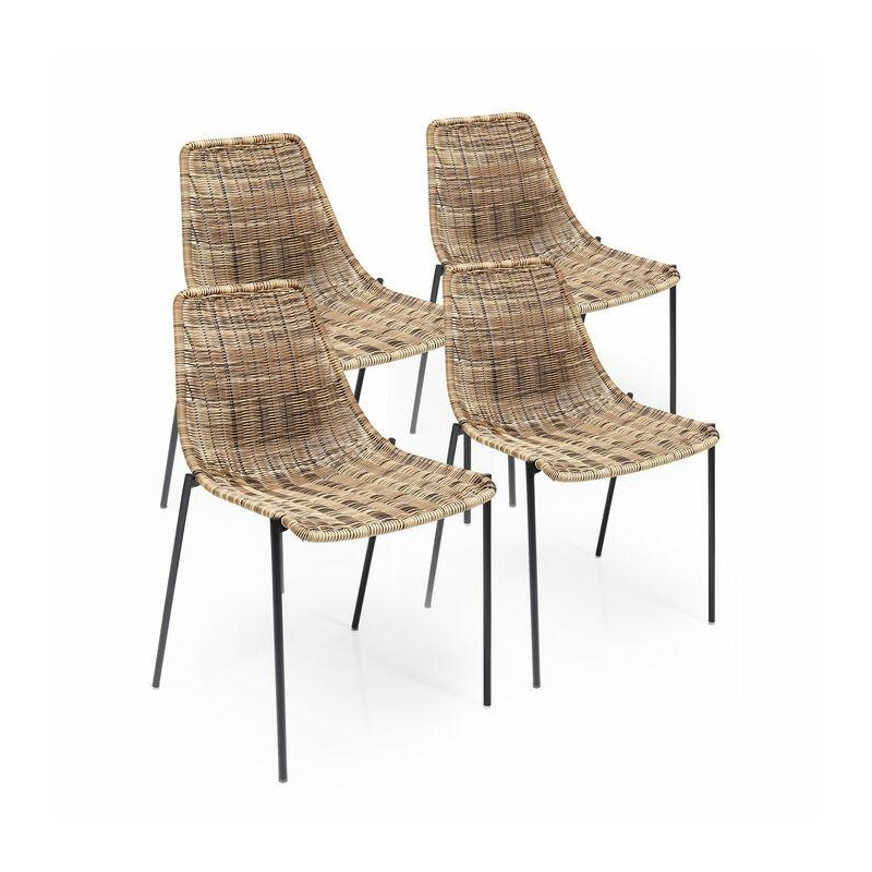 44117 KARE zestaw 4 krzeseł TANSANIA King Home