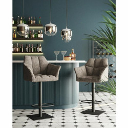 80672 KARE krzesło barowe THINKTANK szare King Home