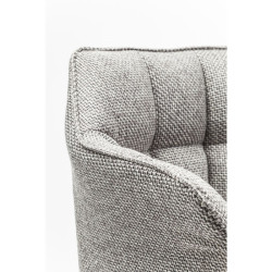 80673 KARE krzesło barowe THINKTANK 2 szare King Home