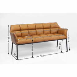 83641 KARE sofa THINKTANK brązowa King Home