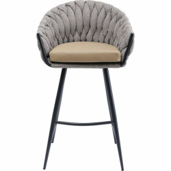 85729 KARE krzesło barowe KNOT brązowe King Home