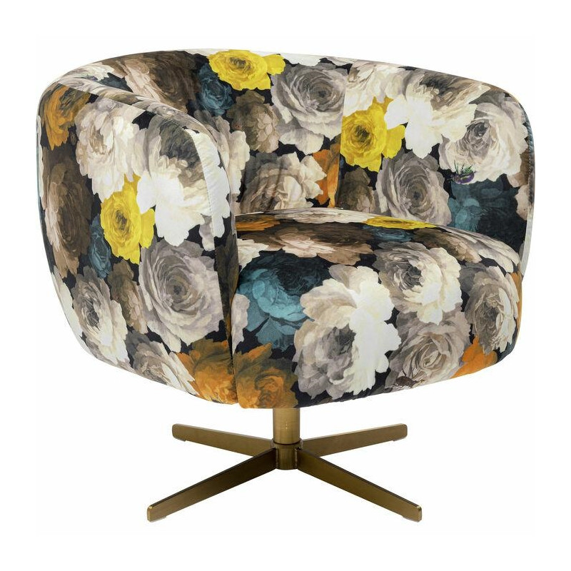 84685 KARE fotel obrotowy PEONY FLOWER King Home