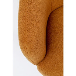 87173 KARE fotel obrotowy PEONY pomarańczowy King Home