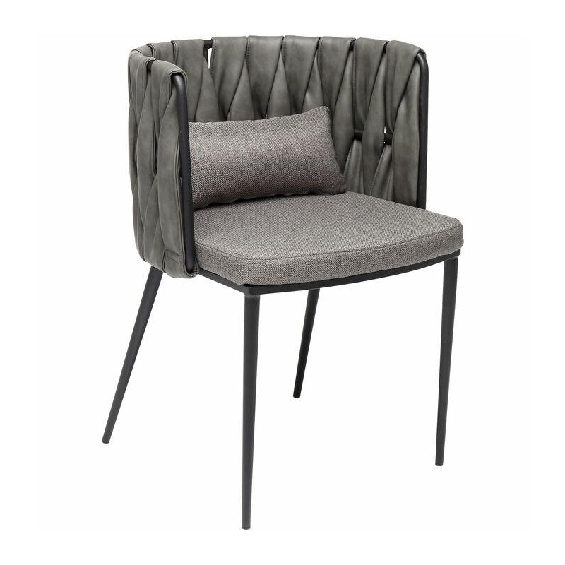 83078 KARE krzesło CHEERIO szare King Home