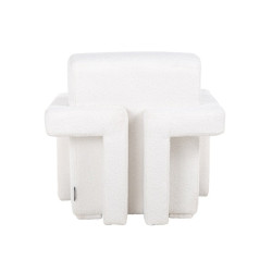 S4567 FR WHITE RICHMOND fotel CASEY biały - trudnopalny King Home