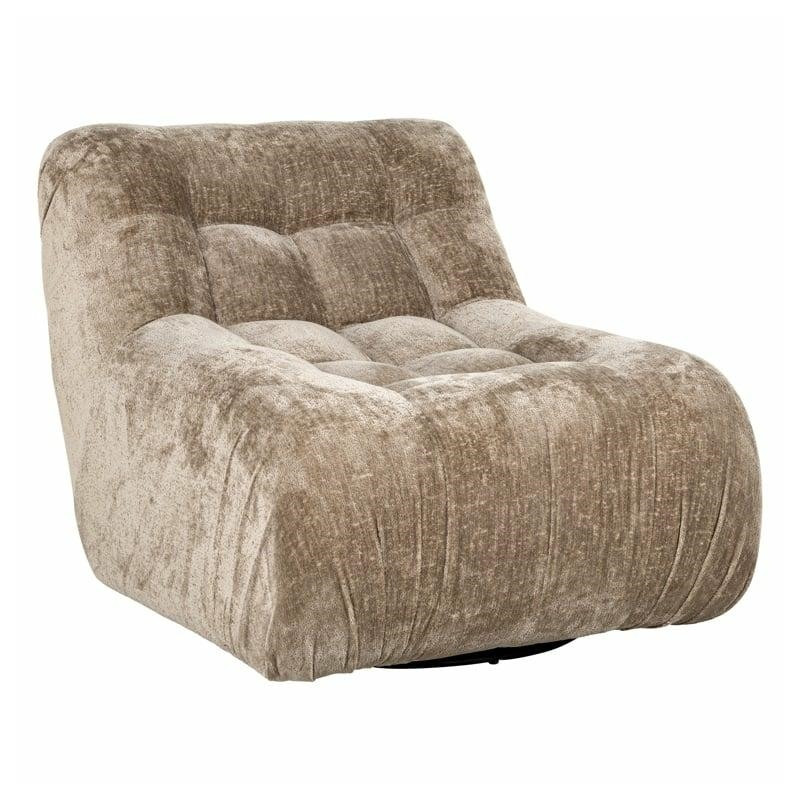 S4597 TAUPE CHENILLE RICHMOND fotel obrotowy ROSY beżowy King Home