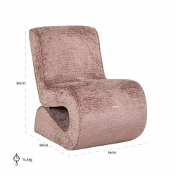 S4732 PALE FUSION RICHMOND fotel FRANKIE różowy King Home