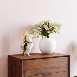 60517 KARE figurka dekoracyjna HUGGING RABBITS biało-złota King Home