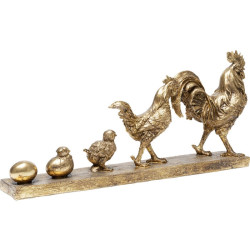 51913 KARE dekoracja CHICKEN EVOLUTION złota King Home