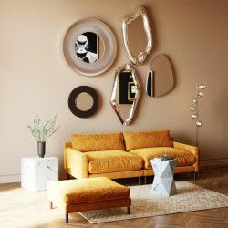 80946 KARE lustro ścienne HOLOGRAM 117x68 cm srebrne King Home