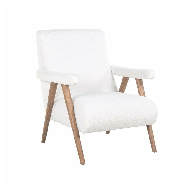 S4568 FR WHITE FURRY RICHMOND fotel BONO biały - trudnopalny King Home