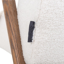 S4568 FR WHITE FURRY RICHMOND fotel BONO biały - trudnopalny King Home
