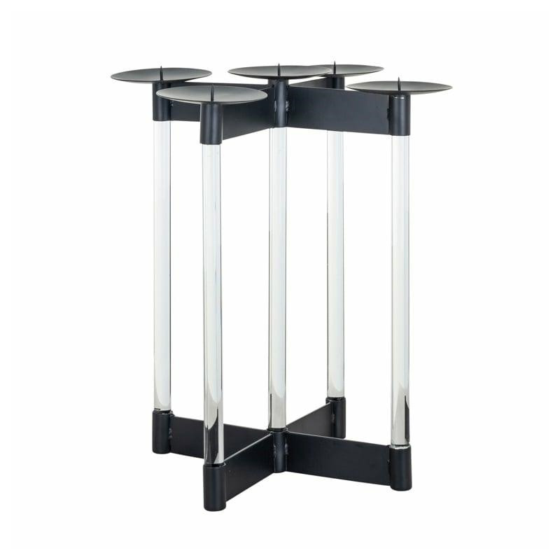 -KA-0160 RICHMOND świecznik YAIRA czarny King Home