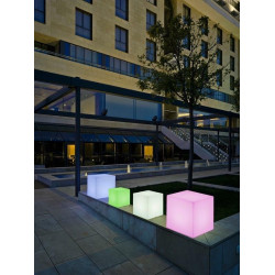 LUMCB032SSNW NEW GARDEN lampa ogrodowa CUBY 32 SOLAR & BATTERY biała King Home