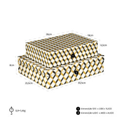 -JB-0039 RICHMOND zestaw pudełek FRENCES King Home