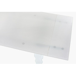 B2003C_2.0/3.0 Stół szklany VENDOME OPTI WHITE biały - 200/300 King Home