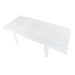 B2003C_2.0/3.0 Stół szklany VENDOME OPTI WHITE biały - 200/300 King Home