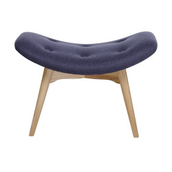 DC-917F.GREY Podnóżek CONTOUR szary - tkanina, nogi jesion King Home