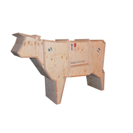 krowa_sklejka Kredens KROWA - drewno sklejka King Home