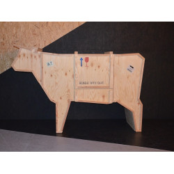 krowa_sklejka Kredens KROWA - drewno sklejka King Home