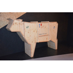 krowa_sklejka Kredens KROWA - drewno sklejka King Home