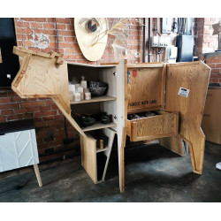 krowa_sklejka Kredens KROWA - drewno sklejka King Home