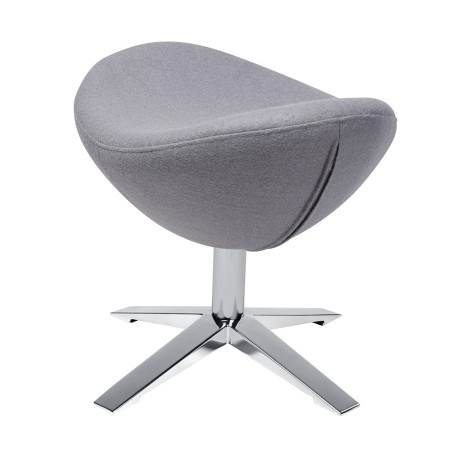 HE-066.SHO18.OTTO Podnóżek EGG SZEROKI szary.18 - wełna, stal King Home