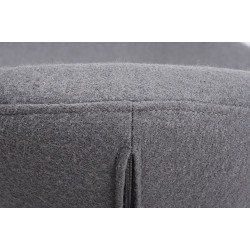 HE-066.SHO18.OTTO Podnóżek EGG SZEROKI szary.18 - wełna, stal King Home