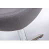 HE-066.SHO18.OTTO Podnóżek EGG SZEROKI szary.18 - wełna, stal King Home