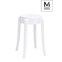 C1070.WHITE MODESTO stołek CALMAR 46 biały - polipropylen King Home