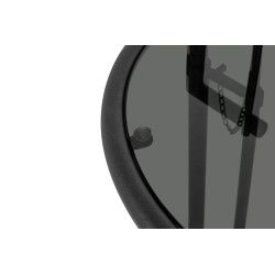 GT-08_BLACK Stolik GREY czarny - metal, szkło King Home