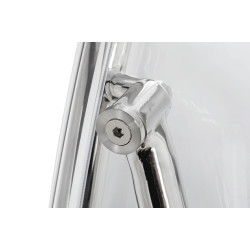 JH-200-2.13W Fotel BUBBLE STAND 2 poduszka atramentowa - akryl, chrom, wełna King Home