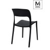 C1028.BLACK MODESTO krzesło ZING czarne - polipropylen King Home