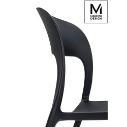 C1028.BLACK MODESTO krzesło ZING czarne - polipropylen King Home