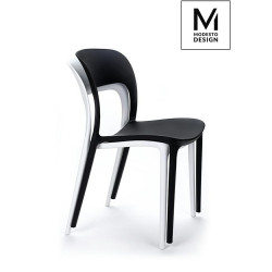 C1028.BLACK MODESTO krzesło ZING czarne - polipropylen King Home