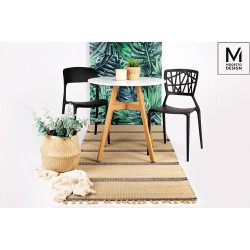 C1028.BLACK MODESTO krzesło ZING czarne - polipropylen King Home