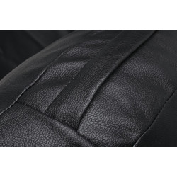 JH-200.BLACKPUW Fotel BUBBLE STAND poduszka czarna - podstawa chrom, korpus akryl, poduszka ekoskóra King Home