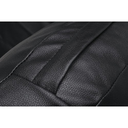 JH-200-2.BLACKPUW Fotel BUBBLE STAND 2 poduszka czarna - akryl, chrom, ekoskóra King Home