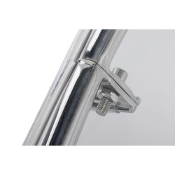 JH-200-2.BLACKPUW Fotel BUBBLE STAND 2 poduszka czarna - akryl, chrom, ekoskóra King Home