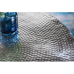 40232 INVICTA stolik kawowy ORIENT STORAGE - 70cm, aluminum, metal, srebrny King Home