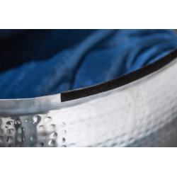 40232 INVICTA stolik kawowy ORIENT STORAGE - 70cm, aluminum, metal, srebrny King Home