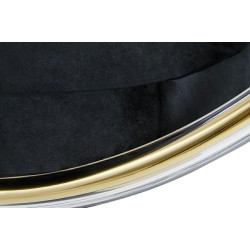 JH-200.GOLD Fotel wiszący BUBBLE GOLD VELVET poduszka czarna King Home