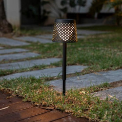 LUMGRE080NXSWNW NEW GARDEN lampa ogrodowa GRETA SOLAR NEGRO 5in1 czarna King Home