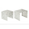 38965 INVICTA zestaw stolików ABSTRACT srebrny - aluminium King Home