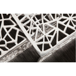 38965 INVICTA zestaw stolików ABSTRACT srebrny - aluminium King Home